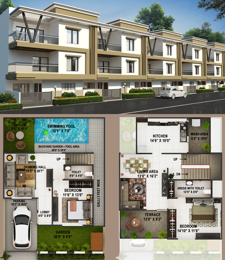 Luxe villas luxurious real estate with private pool